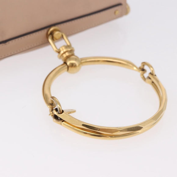 Chloe Nile Hand Bag Leather 2way Pink Gold Auth 185728A