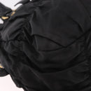 PRADA Hand Bag Nylon 2way Black Gold Auth 185729-16