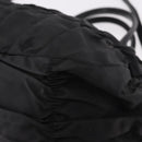 PRADA Hand Bag Nylon 2way Black Gold Auth 185729-17