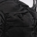PRADA Hand Bag Nylon 2way Black Gold Auth 185729-19