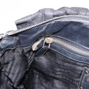 PRADA Hand Bag Nylon 2way Black Gold Auth 185729-25