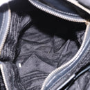 PRADA Hand Bag Nylon 2way Black Gold Auth 185729-26
