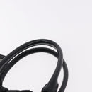 PRADA Hand Bag Nylon 2way Black Gold Auth 185729-14