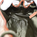 Christian Dior Trotter Canvas Romantic Hand Bag PVC Beige Silver Auth 185730SAV-22