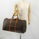 LOUIS VUITTON Monogram Keepall 50 Boston Bag M41426 LV Auth 185731-22