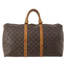 LOUIS VUITTON Monogram Keepall 50 Boston Bag M41426 LV Auth 185731-2