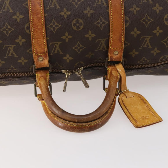 LOUIS VUITTON Monogram Keepall 50 Boston Bag M41426 LV Auth 185731