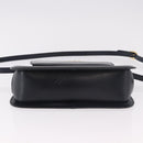 Salvatore Ferragamo Hand Bag Leather 2way Navy Gold Auth 185733A-5