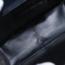 Salvatore Ferragamo Hand Bag Leather 2way Navy Gold Auth 185733A-11
