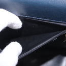 Salvatore Ferragamo Hand Bag Leather 2way Navy Gold Auth 185733A-23