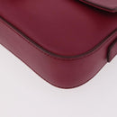 FENDI Mamma Baguette Shoulder Bag Leather Ivory Gold Auth 185734SAM-16