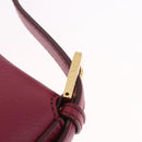 FENDI Mamma Baguette Shoulder Bag Leather Ivory Gold Auth 185734SAM-20