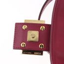 FENDI Mamma Baguette Shoulder Bag Leather Ivory Gold Auth 185734SAM-8