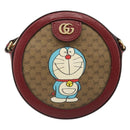 GUCCI Micro GG Supreme Doraemon Collaboration Bag PVC Beige 625216 Auth 185736M-13