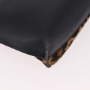 LOEWE Shoulder Bag Harako Leather Brown Gold Auth 185738A-15