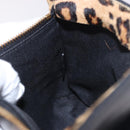 LOEWE Shoulder Bag Harako Leather Brown Gold Auth 185738A-19