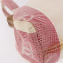 CHANEL Hand Bag Canvas Pink Gold CC Auth 185742A-15