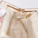 CHANEL Hand Bag Canvas Pink Gold CC Auth 185742A-20