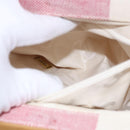 CHANEL Hand Bag Canvas Pink Gold CC Auth 185742A-22