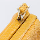 CHANEL Matelasse Chain Shoulder Bag Caviar Skin Yellow Gold CC Auth 185743-17