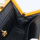 CHANEL Matelasse Chain Shoulder Bag Caviar Skin Yellow Gold CC Auth 185743-21