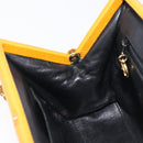 CHANEL Matelasse Chain Shoulder Bag Caviar Skin Yellow Gold CC Auth 185743-22