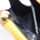 CHANEL Matelasse Chain Shoulder Bag Caviar Skin Yellow Gold CC Auth 185743-24