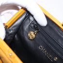 CHANEL Matelasse Chain Shoulder Bag Caviar Skin Yellow Gold CC Auth 185743A-24