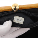 CHANEL Matelasse Chain Shoulder Bag Caviar Skin Yellow Gold CC Auth 185743A-11