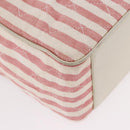 CHANEL Big Matelasse Chain Shoulder Bag Canvas Pink Gold CC Auth 185745SAV-8