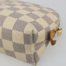LOUIS VUITTON Damier Azur Pochette Cosmetic PM Etui N60024 LV Auth 185747-15