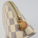 LOUIS VUITTON Damier Azur Pochette Cosmetic PM Etui N60024 LV Auth 185747-17