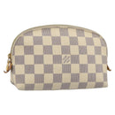 LOUIS VUITTON Damier Azur Pochette Cosmetic PM Etui N60024 LV Auth 185747-1
