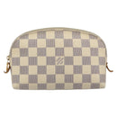 LOUIS VUITTON Damier Azur Pochette Cosmetic PM Etui N60024 LV Auth 185747-13