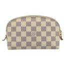LOUIS VUITTON Damier Azur Pochette Cosmetic PM Etui N60024 LV Auth 185747-2