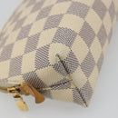 LOUIS VUITTON Damier Azur Pochette Cosmetic PM Etui N60024 LV Auth 185747-14