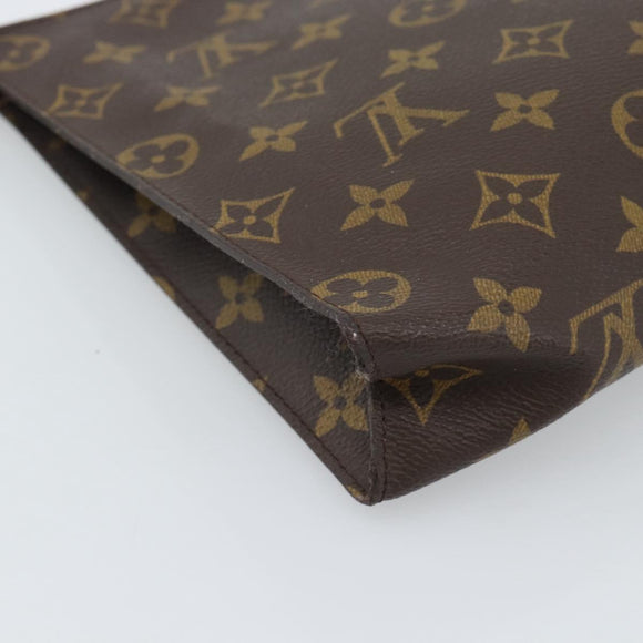 LOUIS VUITTON Monogram Poche Toilette 26 Pouch M47542 LV Auth 185748