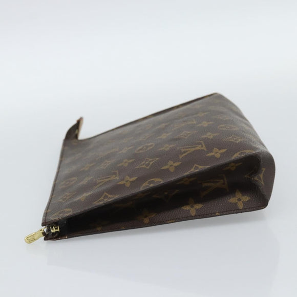 LOUIS VUITTON Monogram Poche Toilette 26 Pouch M47542 LV Auth 185748