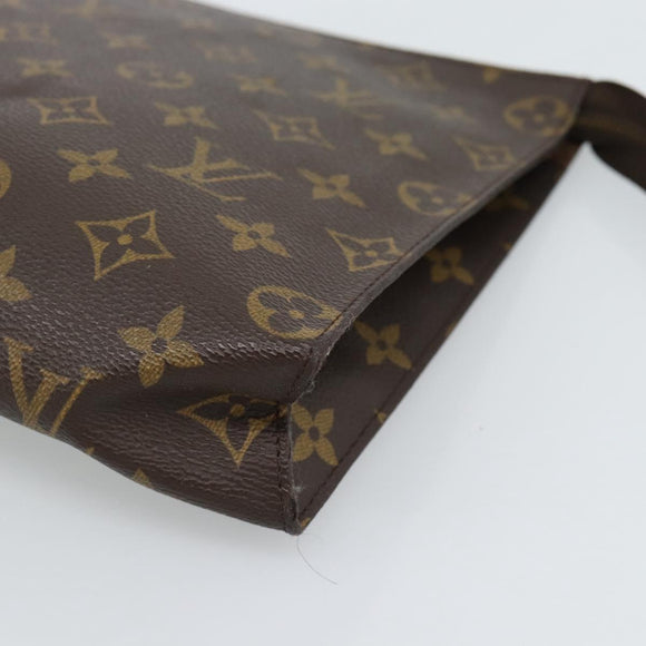 LOUIS VUITTON Monogram Poche Toilette 26 Pouch M47542 LV Auth 185748