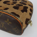 LOUIS VUITTON Monogram Leopard Azzedine Alaïa Alma Pouch M99032 LV Auth 185752A-15
