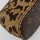 LOUIS VUITTON Monogram Leopard Azzedine Alaïa Alma Pouch M99032 LV Auth 185752A-16