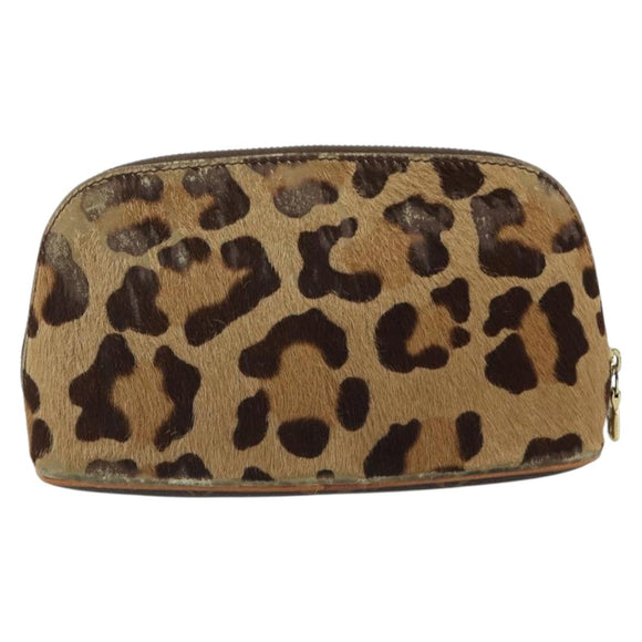 LOUIS VUITTON Monogram Leopard Azzedine Alaïa Alma Pouch M99032 LV Auth 185752A