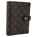 LOUIS VUITTON Monogram Agenda MM Day Planner Cover R20105 LV Auth 185755A-1