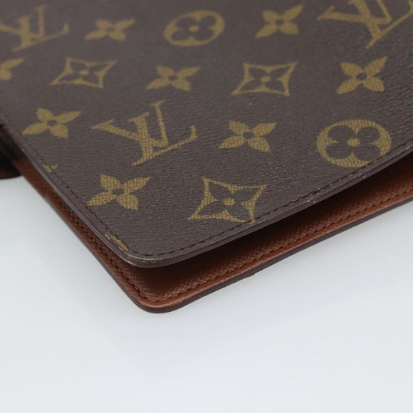 LOUIS VUITTON Monogram Agenda MM Day Planner Cover R20105 LV Auth 185755A