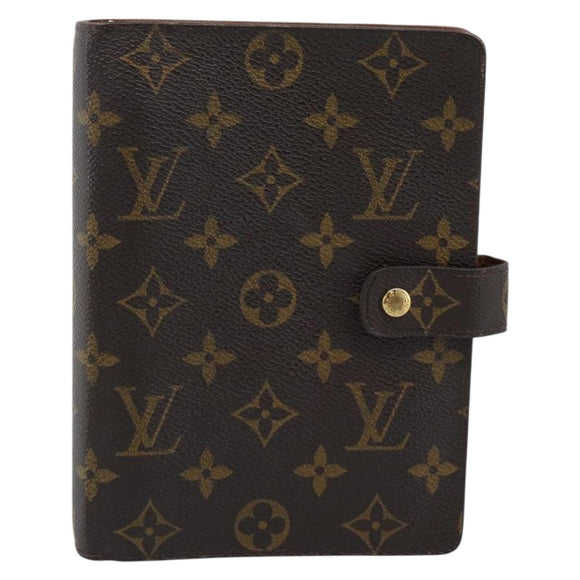 LOUIS VUITTON Monogram Agenda MM Day Planner Cover R20105 LV Auth 185755A
