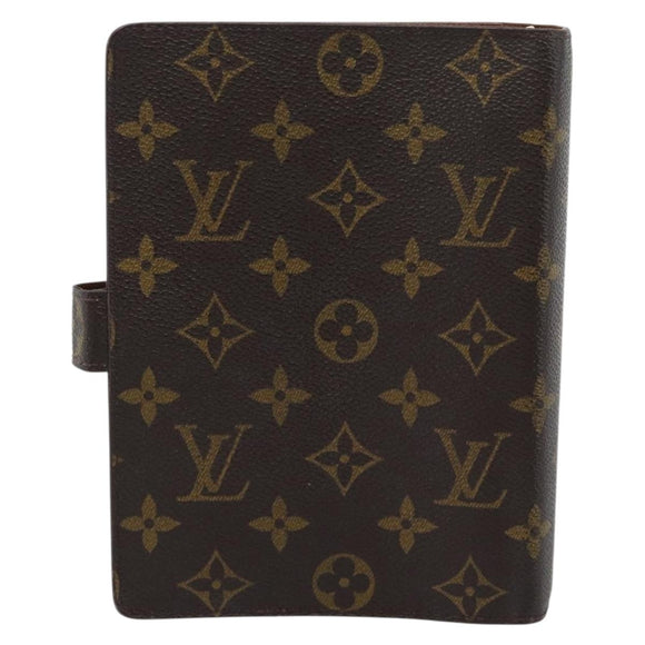 LOUIS VUITTON Monogram Agenda MM Day Planner Cover R20105 LV Auth 185755A