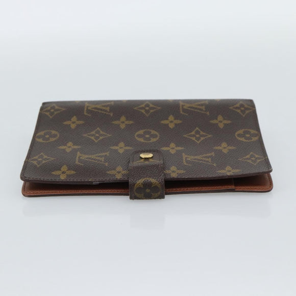 LOUIS VUITTON Monogram Agenda MM Day Planner Cover R20105 LV Auth 185755A