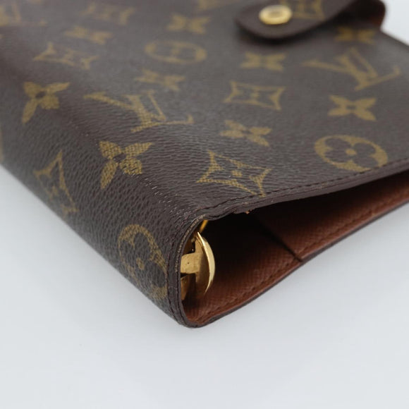 LOUIS VUITTON Monogram Agenda MM Day Planner Cover R20105 LV Auth 185755A