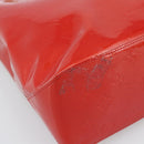 LOUIS VUITTON Monogram Vernis Reade MM Hand Bag Red Rouge M91086 LV Auth 185756-14