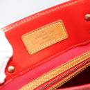 LOUIS VUITTON Monogram Vernis Reade MM Hand Bag Red Rouge M91086 LV Auth 185756-10